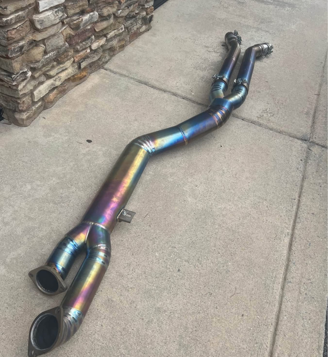 Titanium Single Midpipe For BMW Titanium Single Midpipe For BMW